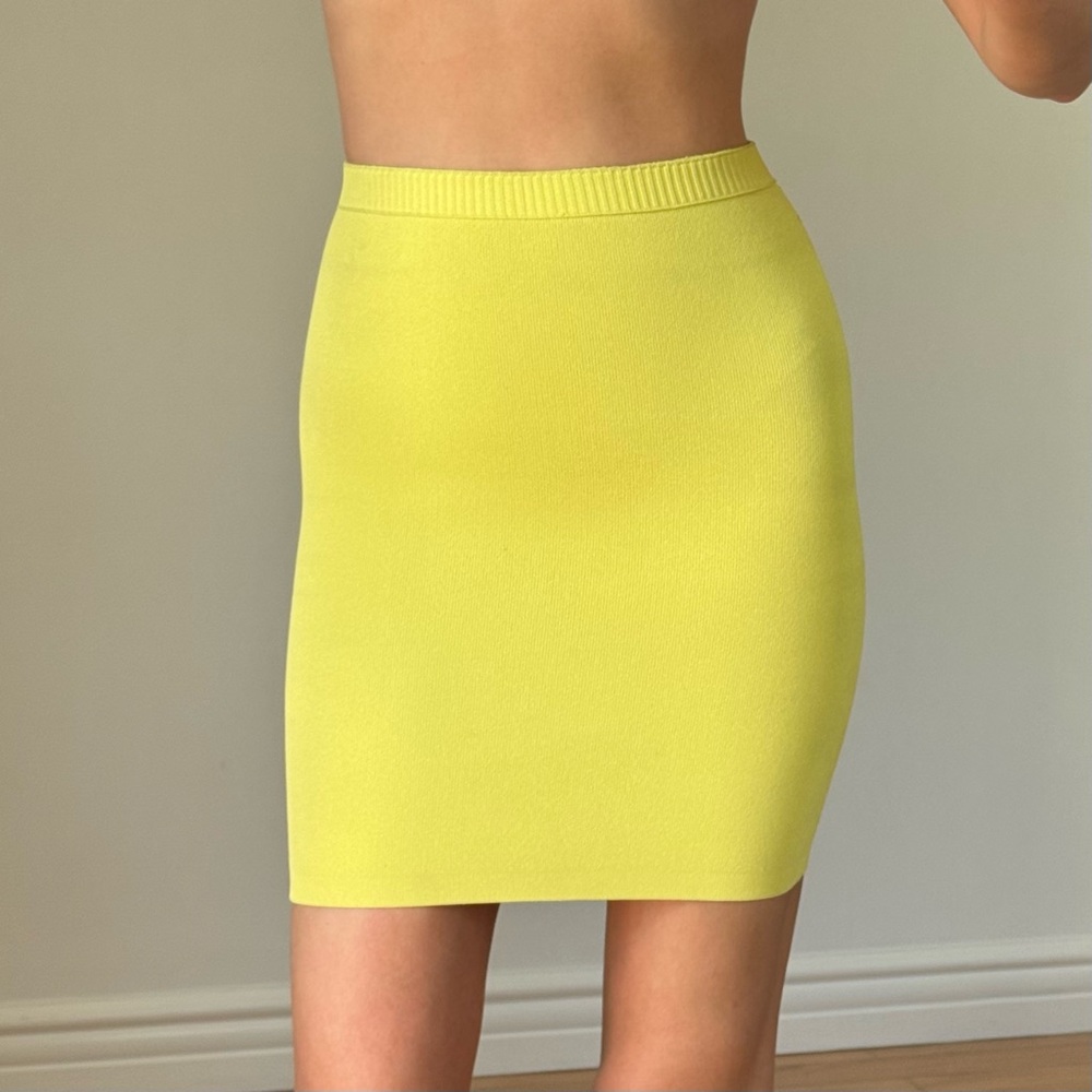 Alexander Wang neon yellow skirt in size xsmall